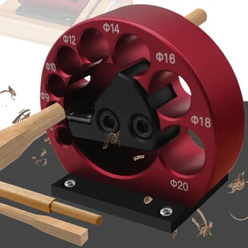 Набор для изготовления дюбелей для фрезерования квадратного деревянного бруска, круглого вспомогательного инструмента твердосплавного лезвия с 8 отверстиями диаметром для фрезерования