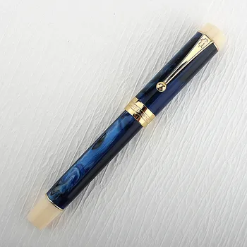 Бизнес JinHao 100 Акриловая Авторучка с цветным вращающимся пером Офисная стрелка Galactic Orchid 0,5 мм Ручка
