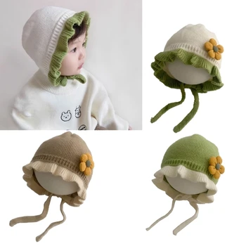 Детская шапочка-ушанка Стильная шапочка принцессы для младенцев Мягкая теплая шапочка для мальчиков и девочек Элегантная удобная шапочка-ушанка