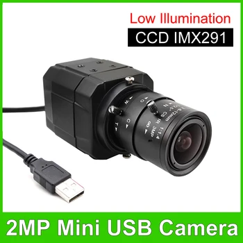 1080P CCD IMX291 Usb-веб-камера с низкой освещенностью, 2,8-12 мм Варифокальный Объектив, 2-Мегапиксельная Высокоскоростная UVC OTG Промышленная USB-Камера Plug And Play