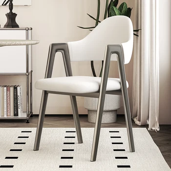 Современные металлические обеденные стулья, Расслабляющий комод для гостиной, Креативные обеденные стулья, бытовая мебель для дома Sillas De Comedor WZ50DC