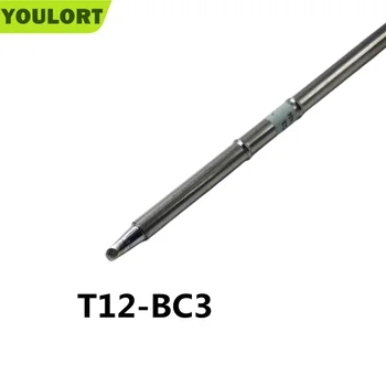 Сварочные инструменты YOULORT T12-BC3 с паяльными наконечниками для FX952/951/9501/907 Ручка для светодиодной и OLED-паяльной станции отличного качества