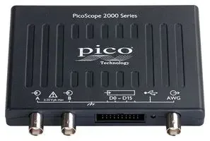 PICOSCOPE 2206B MSO USB-осциллограф для ПК PICO 2206B MSO, с цифровым запуском, PicoScope 2000, 2 +16 каналов, 50 МГц, 1 GSPS 32 Mpts