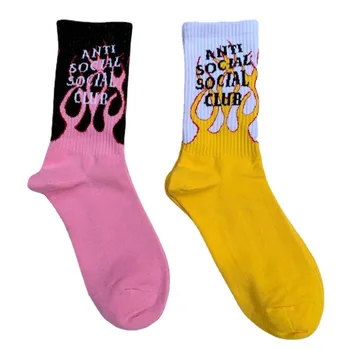 1 пара мужских и женских носков-трубочек Tide brand ins, уличные спортивные носки в стиле хип-хоп, Harajuku, скейтбординг, хлопчатобумажные носки в стиле колледжа