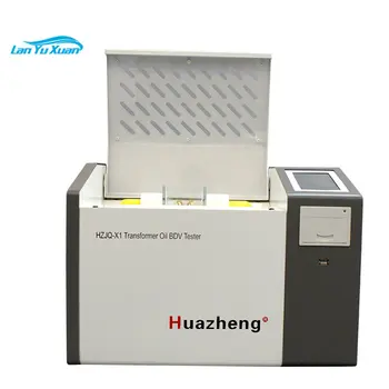 Оборудование для анализа пробивного напряжения масла электрического трансформатора Huazheng, тестер диэлектрической прочности масла, комплект для тестирования масла bdv 80 кВ