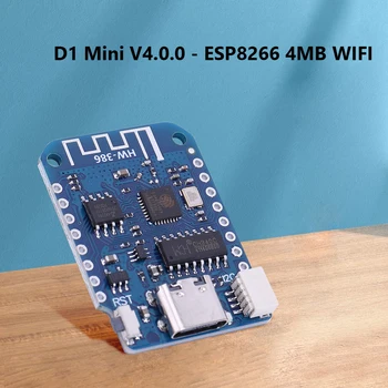 D1 Mini V4.0.0 WiFi Плата разработки Type-C на базе USB ESP8266 Плата Интернета вещей 4 МБ для программирования Arduino Ide