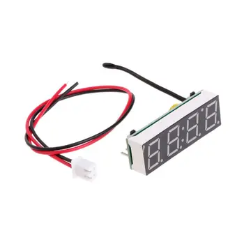 Многофункциональные автомобильные светодиодные электронные часы 12 В 5-20 В 3 в 1 для измерения времени и температуры