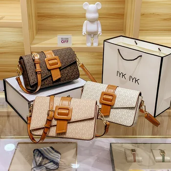 IVK Роскошная брендовая женская маленькая квадратная сумка высокого класса, модная классическая темпераментная сумка через плечо на одно плечо