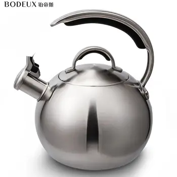 Чайник для воды, 3-литровый чайник для плиты, заварочный чайник, приятный Свистящий звук чайника из нержавеющей стали, индукционный чайник для воды
