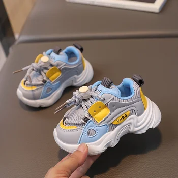 Новая осенняя детская обувь с воздушной сеткой, модные кроссовки для бега, спортивная обувь для девочек, обувь для бега трусцой, повседневная обувь для мальчиков