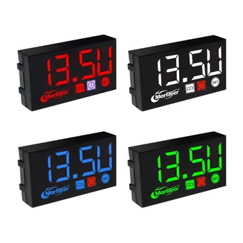 Температурные часы с цифровым дисплеем, термометр для мотобайка, Вольтметр, водонепроницаемый
