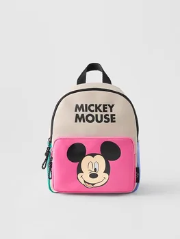 2023 Новый рюкзак с Микки, Модный бутик, Детская сумка с принтом милых мультфильмов для маленьких мальчиков и девочек, школьная сумка для детского сада Disney