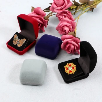 Бархатная коробка для медалей, Витрина для монет, Подарочная коробка для украшений с монетами, Медальоны, Образец медалей, Военная коробка для монет 2x2x1,25 дюйма