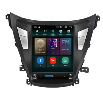 Автомобильный видеорегистратор с вертикальным экраном Android11 для Hyundai Elantra 2011-2013 2014-2016 Стерео GPS в стиле Tesla Автомобильный аудио