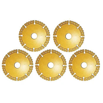 Отрезной диск угловой шлифовальной машины из 5 частей, неразрушаемый диск 2.0 Для плавной резки, снятия фаски Золото