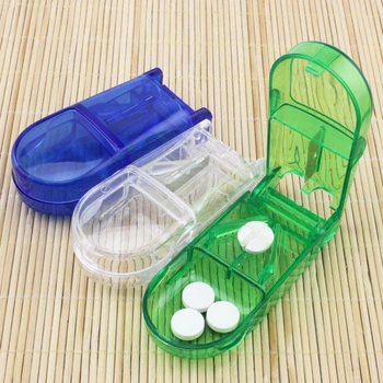 1 шт. резак для таблеток, резак для лекарств, разделенная коробка для лекарств, портативная коробка для лекарств, портативная маленькая коробка для лекарств, футляр для таблеток для здоровья.