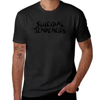 Новая футболка с суицидальными тенденциями, рубашка с животным принтом для мальчиков, летние топы, мужские забавные футболки