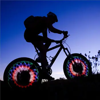 Светодиодные велосипедные фонари со спицами, украшения колес, отражатели колес на батарейках