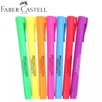 7шт FABER CASTELL Art Highlighter Pen Textliner Пастельный Флуоресцентный Яркий маркер для разметки Письменных принадлежностей