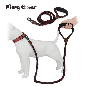 Поводки для собак С ручкой, Удобная эластичная веревка для кошек, поводок для домашних животных, Уличный поводок