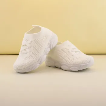 Спортивная обувь с дышащей сеткой для мальчиков COZULMA, модные кроссовки для детей, повседневная обувь без застежки для девочек, размер 22-33
