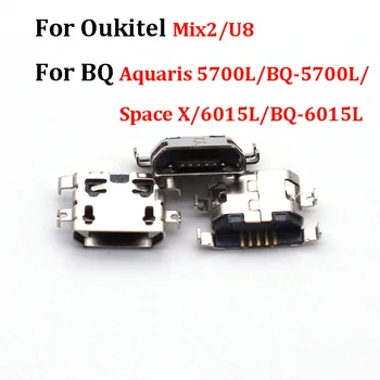 10шт Разъем Порта Док-станции для зарядки Micro USB Для BQ Aquaris 5700L/BQ-5700L/ Space X/6015L/BQ-6015L/OUKITEL Mix2/U8 Разъем Зарядного устройства