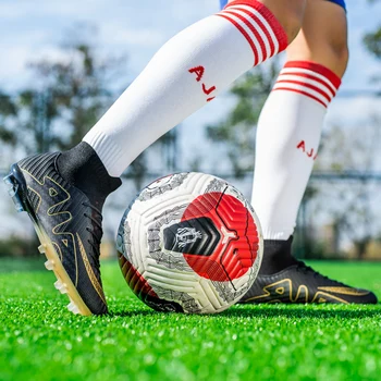 Качественная футбольная обувь Chuteira Society, оптовые бутсы Haaland, футбольные противоскользящие модные футбольные бутсы, тренировочные кроссовки для футзала.