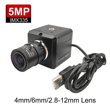 Промышленный USB 5MP IMX335 Сенсор 2,8-12 мм С Переменным Фокусным расстоянием Ручной Зум-объектив 30 кадров в секунду Высокоскоростной UVC USB Веб-камера ПК Видеокамера Поддержка OTG
