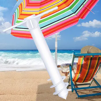 Пляжный зонт Песчаный якорь Сверхмощный открытый зонт Якорь Пляжный песок держатель Основание зонта Пляжная подставка Идеально подходит для сильных ветров