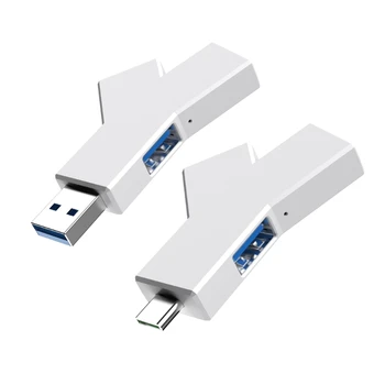Эффективные концентраторы USB/ Type-c до 4 устройств, источник питания USB 5 В/ 600 мА T84C