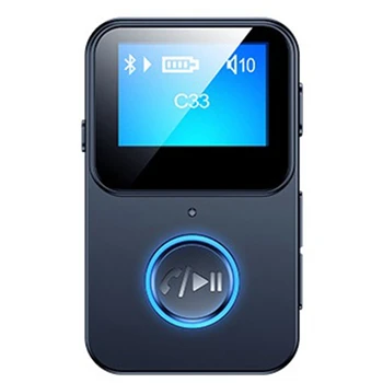 Адаптер аудиоприемника Bluetooth 5.0, Bluetooth MP3-плеер с поддержкой экрана, фотография с дистанционным управлением