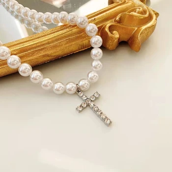 Свадебное белое жемчужное ожерелье, ювелирные изделия, жемчужное ожерелье, колье, подарки на День матери