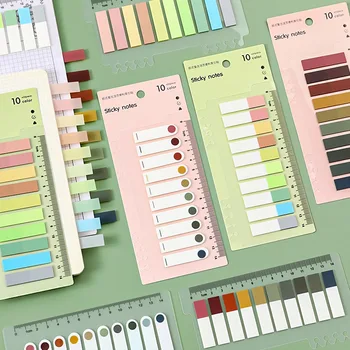 Цветные наклейки Morandi для удобства, студенческая маркировка, съемные наклейки с классификационным индексом, цветная флуоресцентная наклейка для домашних ЖИВОТНЫХ.