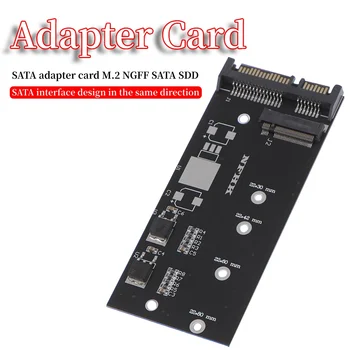 B + M Ключ SATA M.2 NGFF SSD к SATA 3 Raiser NGFF206 M.2 NGFF к SATA 7 + 15Pin Карта-адаптер Карта расширения M.2 SATA Адаптер