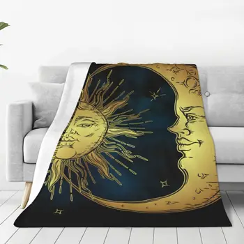 Оккультное одеяло для гадания на Таро, легкие дышащие фланелевые одеяла с защитой от скатывания для путешествий с роскошным постельным бельем