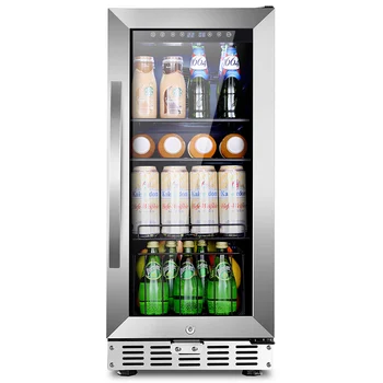 Двухзонный термоэлектрический мини-холодильник для вина с дверцей из закаленного стекла оптом