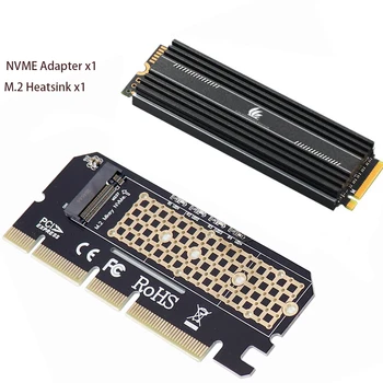 Адаптер M2 NVMe SSD NGFF Для PCIE 4.0 X4 M Key PCI Express 3.0 M.2 Конвертер NVME SSD M2 Riser с Алюминиевым Радиатором