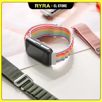 RYRA 18 мм Нейлоновый Тканый Ремешок Для Huawei7band Ремешок Нейлоновая Петля Для Ремешка Пятно Huawei Wristband 7 Ремешок С Пряжкой Браслет