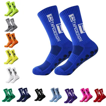 Мужские нескользящие футбольные носки, женские нескользящие футбольные баскетбольные теннисные спортивные носки, велосипедные носки для верховой езды 38-45