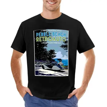Pebble Beach Tour, Ретро-автомобиль, винтажный гоночный плакат, футболка с принтом, короткие мужские футболки fruit of the loom