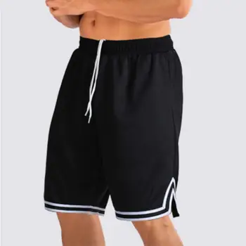 2023 Мужские повседневные спортивные шорты Летние для бега, фитнеса, быстросохнущие Трендовые тренировочные короткие штаны, Мужские Свободные баскетбольные тренировочные шорты