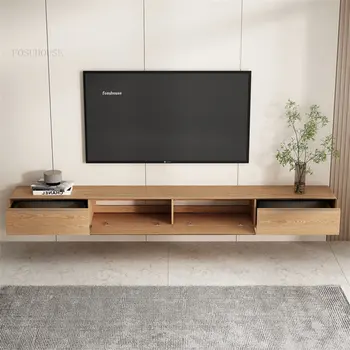Японские подвесные тумбы для телевизора для мебели для гостиной Современная минималистичная небольшая квартира, настенные напольные подставки для телевизора D