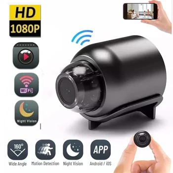 HD 1080P Мини WiFi камера ночного видения Видеокамера обнаружения движения Домашняя камера безопасности Видеонаблюдение Радионяня IP-камера