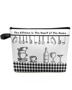 Кухонная утварь Клетчатая косметичка, сумка для путешествий, женские косметические сумки, Органайзер для туалета, пенал для хранения детей