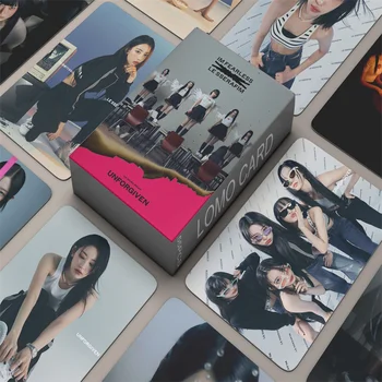Набор из 55 предметов Фотокарточка Le Serrafim Новый альбом Fearless Lomo Плакаты Коллекция подарков для фанатов Оптом Kpop