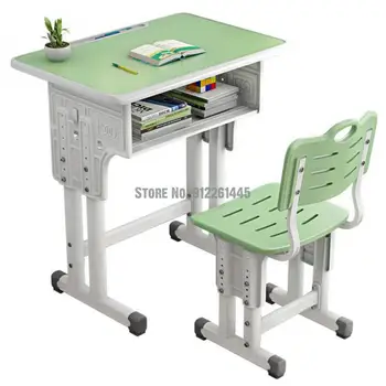 Детский письменный стол письменный стол для учебы в домашних условиях, класс консультирования учащихся начальной и средней школы, подъемный стол, утолщенный простой стол