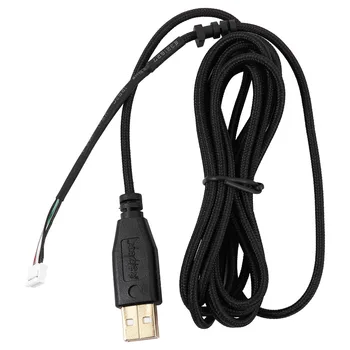 Линейка мышей с USB-кабелем для Razer Deathadder 2013 прибл. 2,1 М, 5 проводов, 5 контактов, Сменная игровая мышь с черным позолоченным покрытием