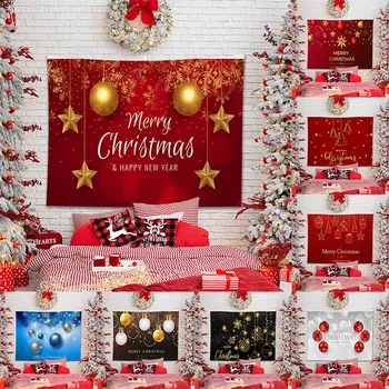 Новый Рождественский Гобелен Веселого Рождества Модный Настенный фон Украшение спальни Гостиной Подвесная ткань