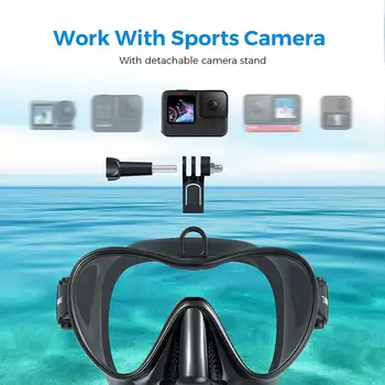 Очки для дайвинга, набор для подводного плавания с маской и трубкой для взрослых, защита от легкого дыхания, защита от запотевания