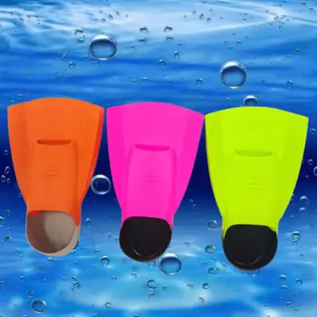 Ласты для подводного плавания Профессиональные силиконовые ласты для дайвинга Ласты с коротким лезвием для взрослых и детей Улучшают силу ног При обучении плаванию